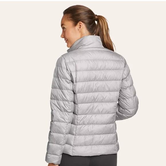 Eddie Bauer Women's CirrusLite Down Packable Jacket Gray EB650 EUC Size Small - Picture 2 of 16